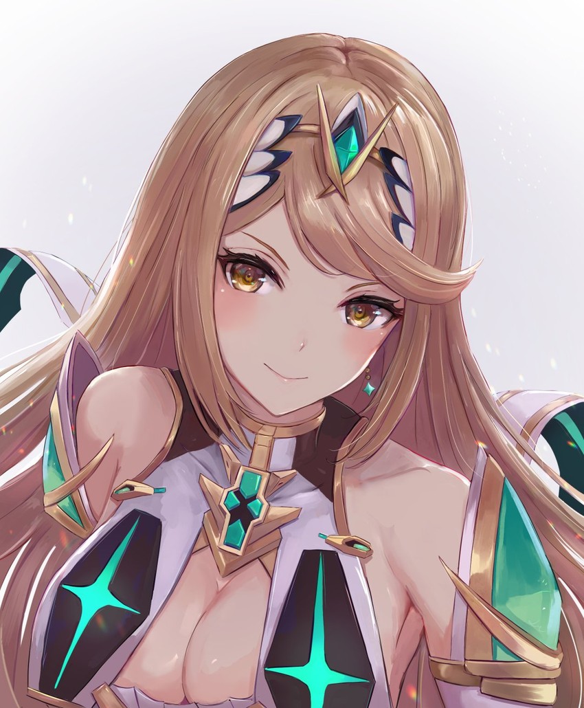 mythra (xenoblade chronicles and 1 more) drawn by leonmandala