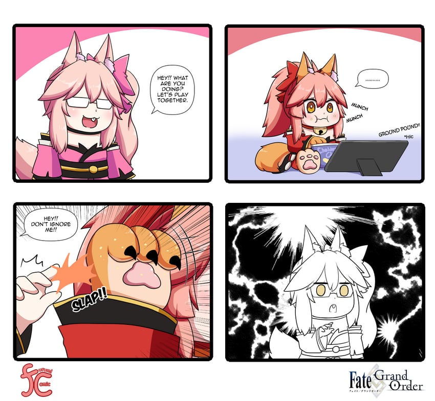 tamamo, tamamo cat, and koyanskaya (fate and 1 more) drawn by keita_naruzawa