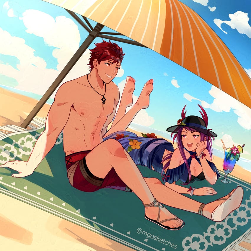 ivy and diamant (fire emblem and 2 more) drawn by mango_(mgosketches)