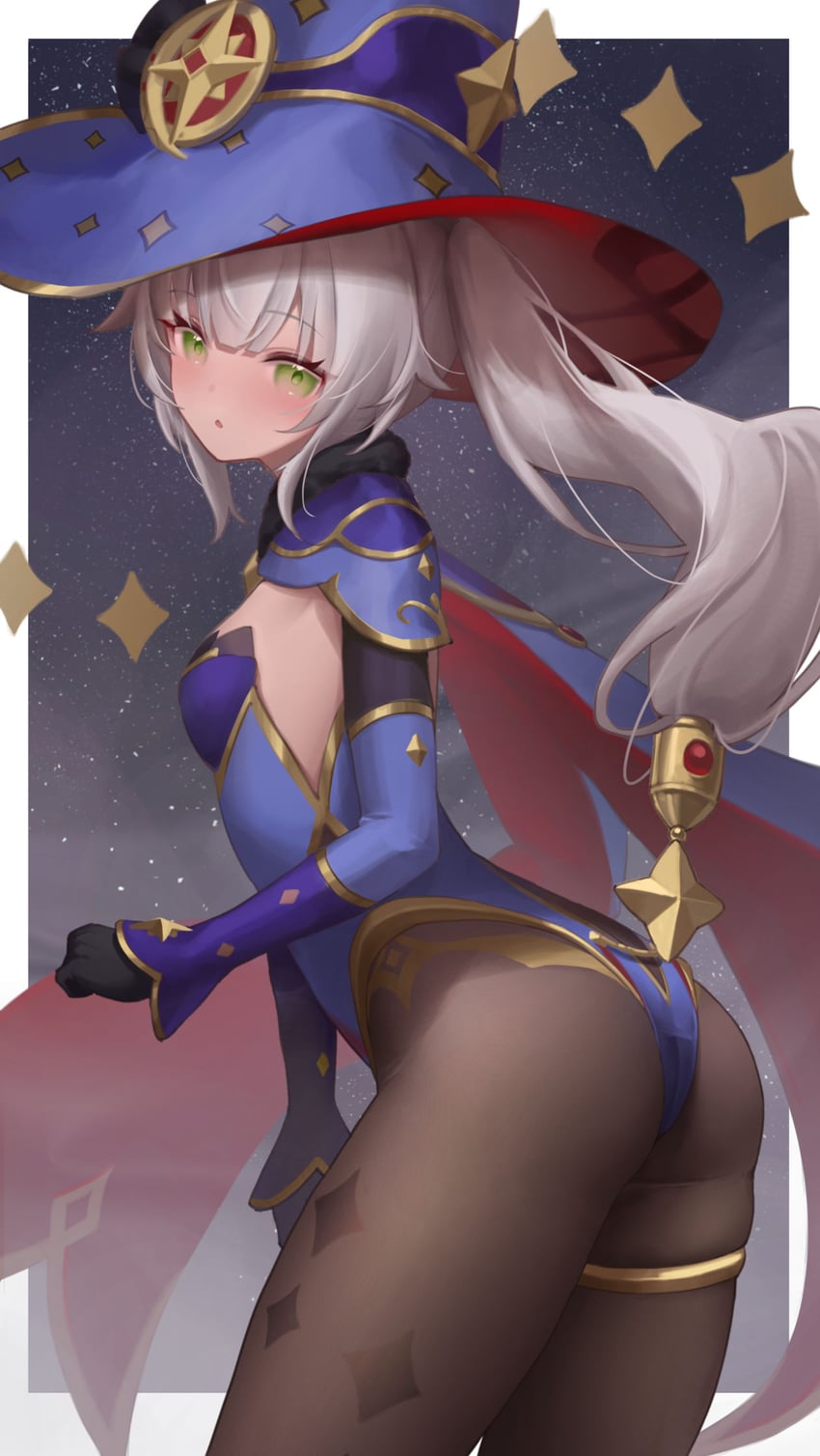mona and kotoha rimu (genshin impact and 1 more) drawn by metatarou