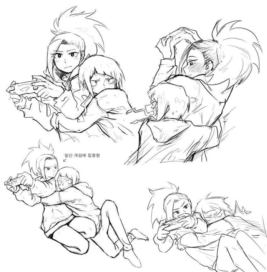 yaoyorozu momo and jiro kyoka (boku no hero academia) drawn by vvvmung