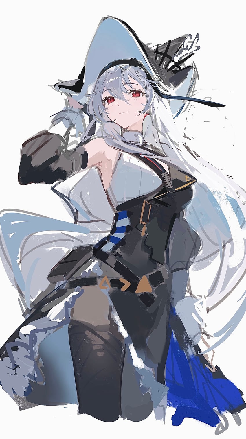 specter and specter the unchained (arknights) drawn by soybean_(hisoybean)