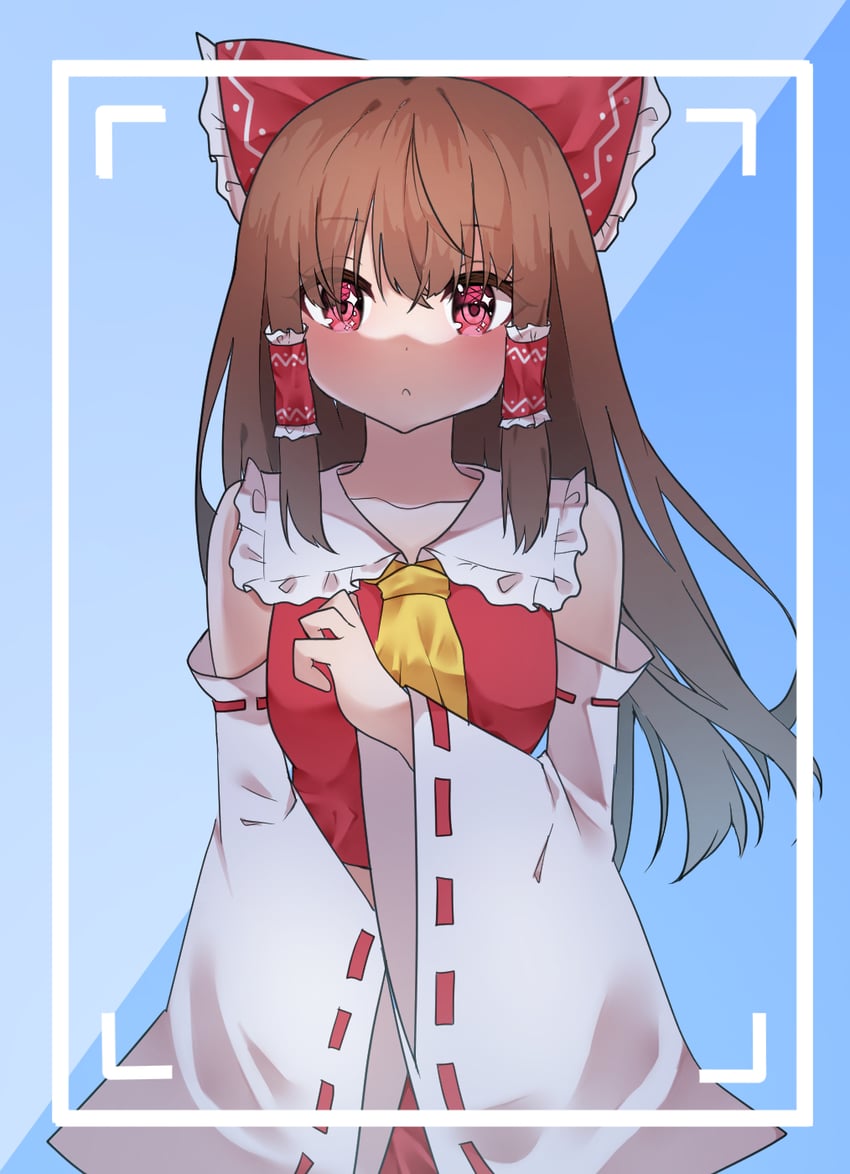 hakurei reimu (touhou) drawn by doko_ni_demo_iru_bakana_shojo