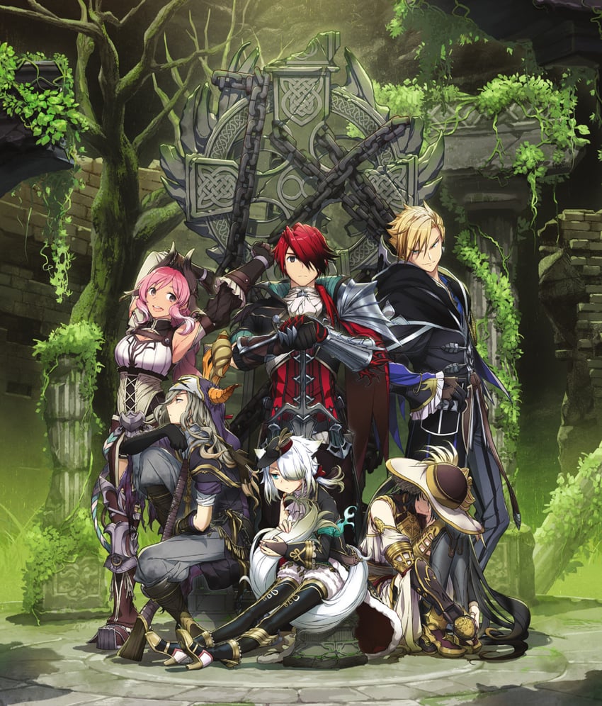 adol christin, white cat, raging bull, crimson king, doll, and 2 more (ys and 1 more) drawn by nakbe