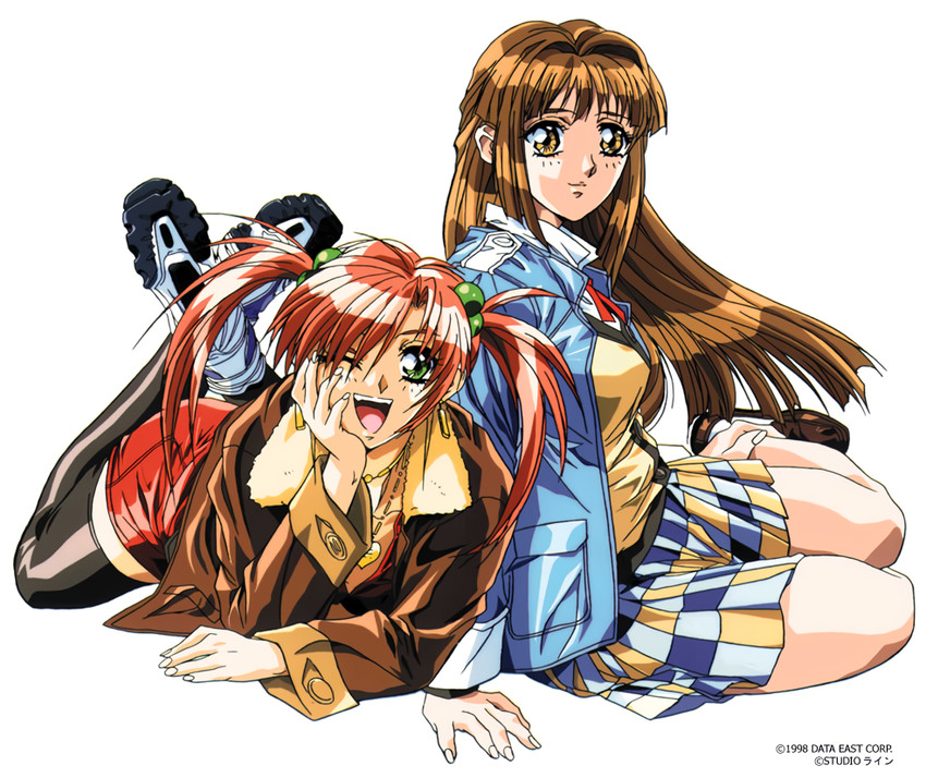 aoki chisa and hatori itsumi (doukoku soshite...) drawn by yokota_mamoru