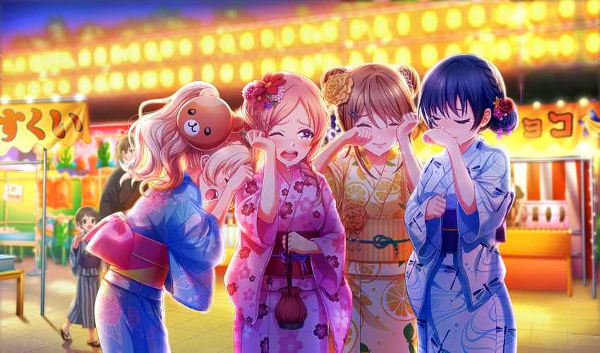 kondou saki, nitta minako, hanayama emi, and aisaka koko (cinderella series and 1 more)