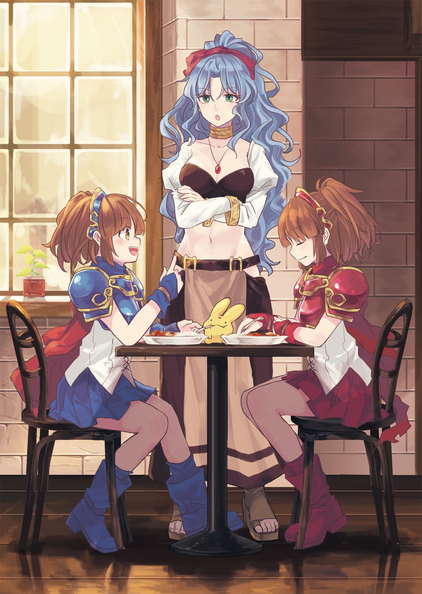 arle nadja, carbuncle, rulue, and doppelganger arle (puyopuyo and 1 more) drawn by kuroda_(kuro_yyy)