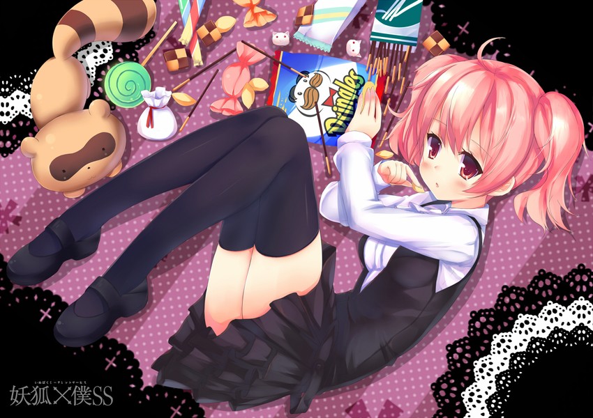 roromiya karuta, watanuki banri, and julius pringles (inu x boku ss and 1 more) drawn by liong