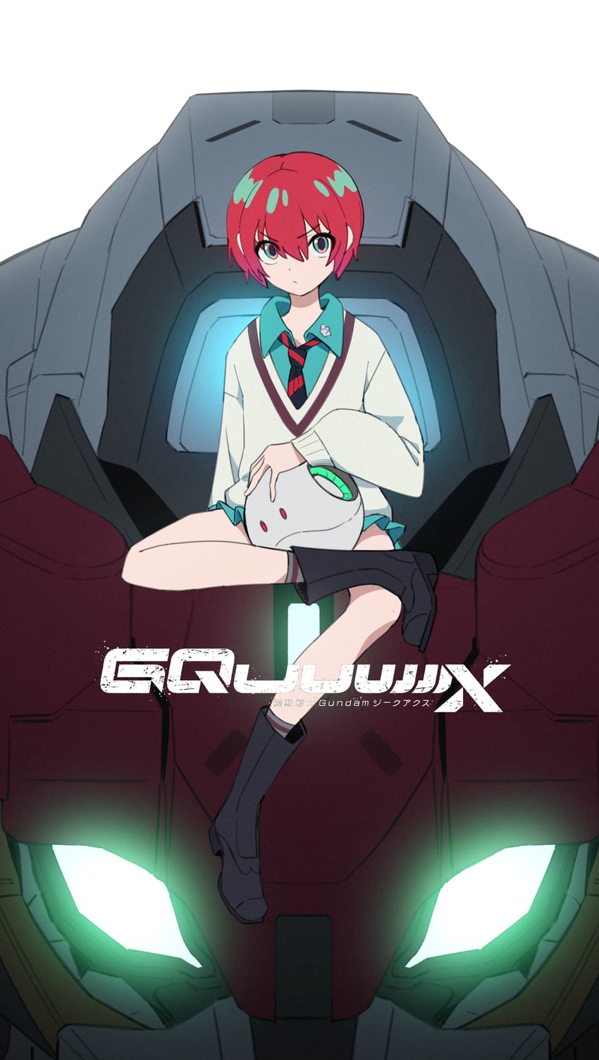 amate yuzuriha, haro, and gquuuuuux (gundam and 1 more) drawn by maao_you_you
