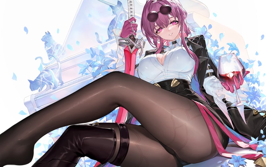 kafka (honkai and 1 more) drawn by horz