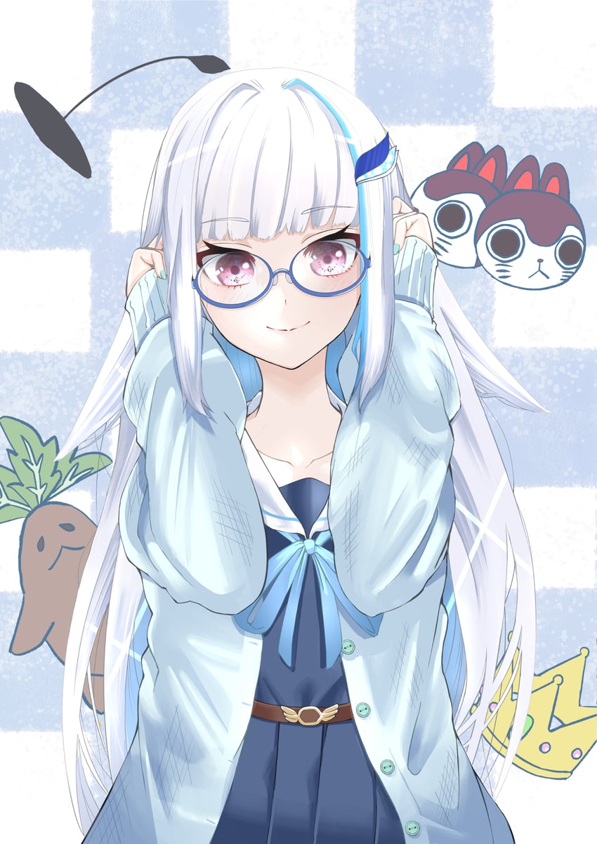 lize helesta, banken, and mandragora (nijisanji) drawn by tamhit
