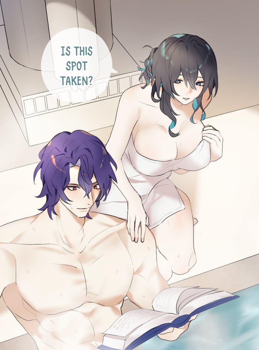 dr. ratio and ruan mei (honkai and 1 more) drawn by sgrimp