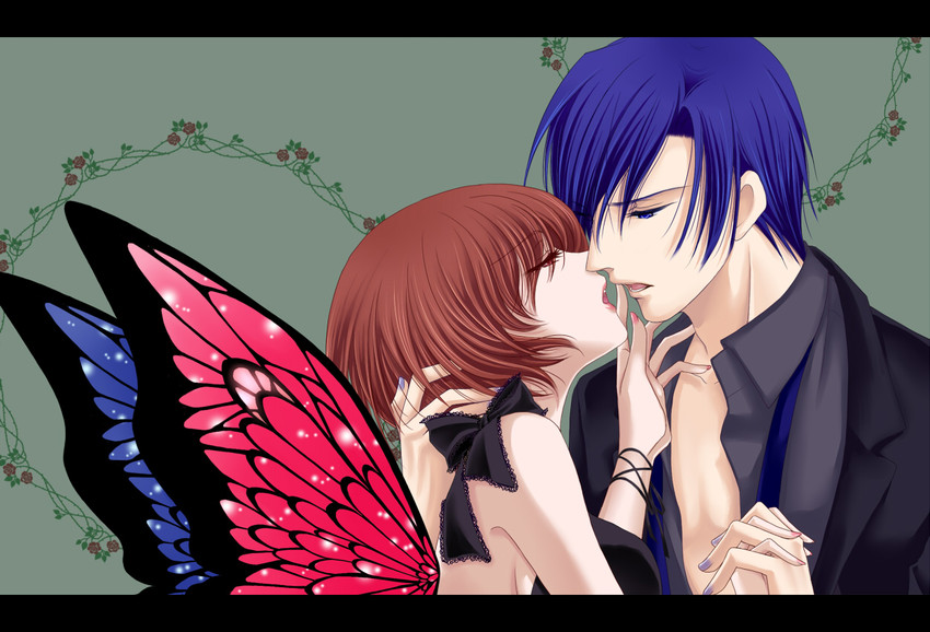 kaito and meiko (vocaloid and 1 more) drawn by tonyo_(milky_crown)