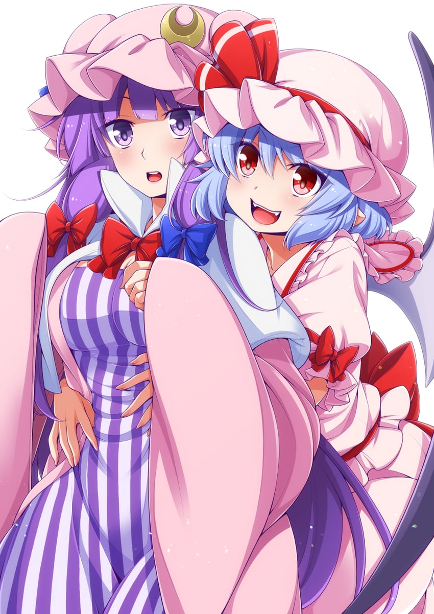 remilia scarlet and patchouli knowledge (touhou) drawn by eichi_yuu