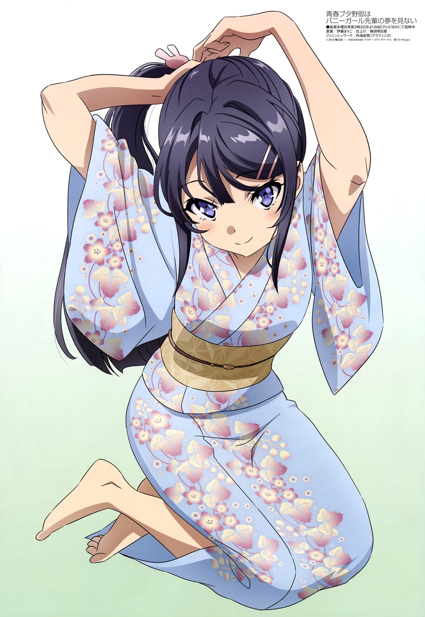sakurajima mai (megami magazine and 1 more) drawn by itou_mariko