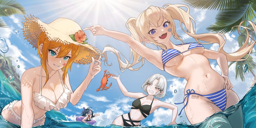 syuen, drake, laplace, and maxwell (goddess of victory: nikke) drawn by kimright0