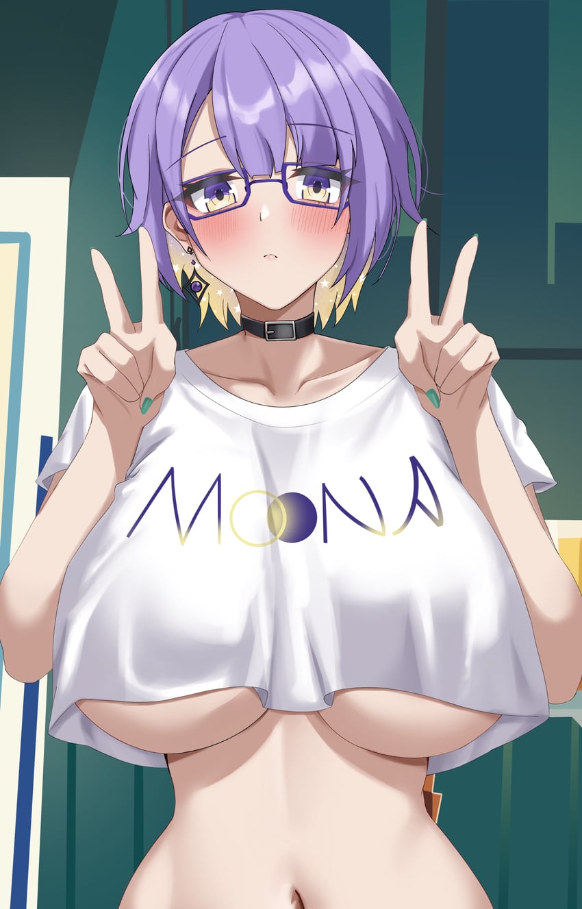 moona hoshinova (hololive and 1 more) drawn by yobi_(ybpac18)