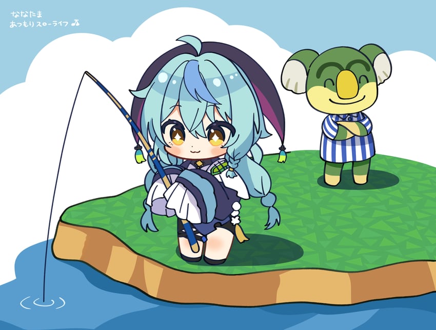 tamanoi nana and lyman (nijisanji and 1 more) drawn by mikawa_ayumu