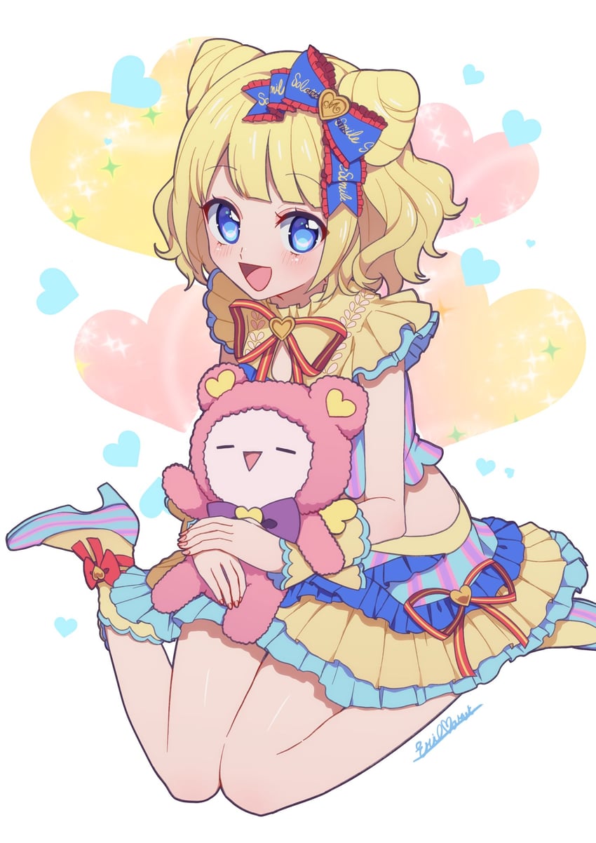 minami mirei and kuma (pretty series and 1 more) drawn by marueri