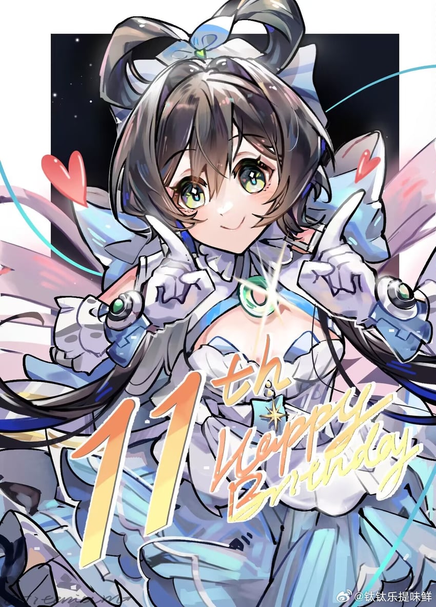 luo tianyi (vocaloid and 1 more) drawn by titaniumtai