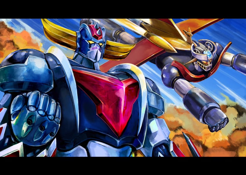 mazinger z and grendizer (mazinger and 2 more) drawn by inata_wataru
