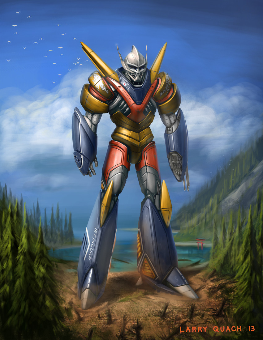jet jaguar (godzilla and 1 more) drawn by larry_quach