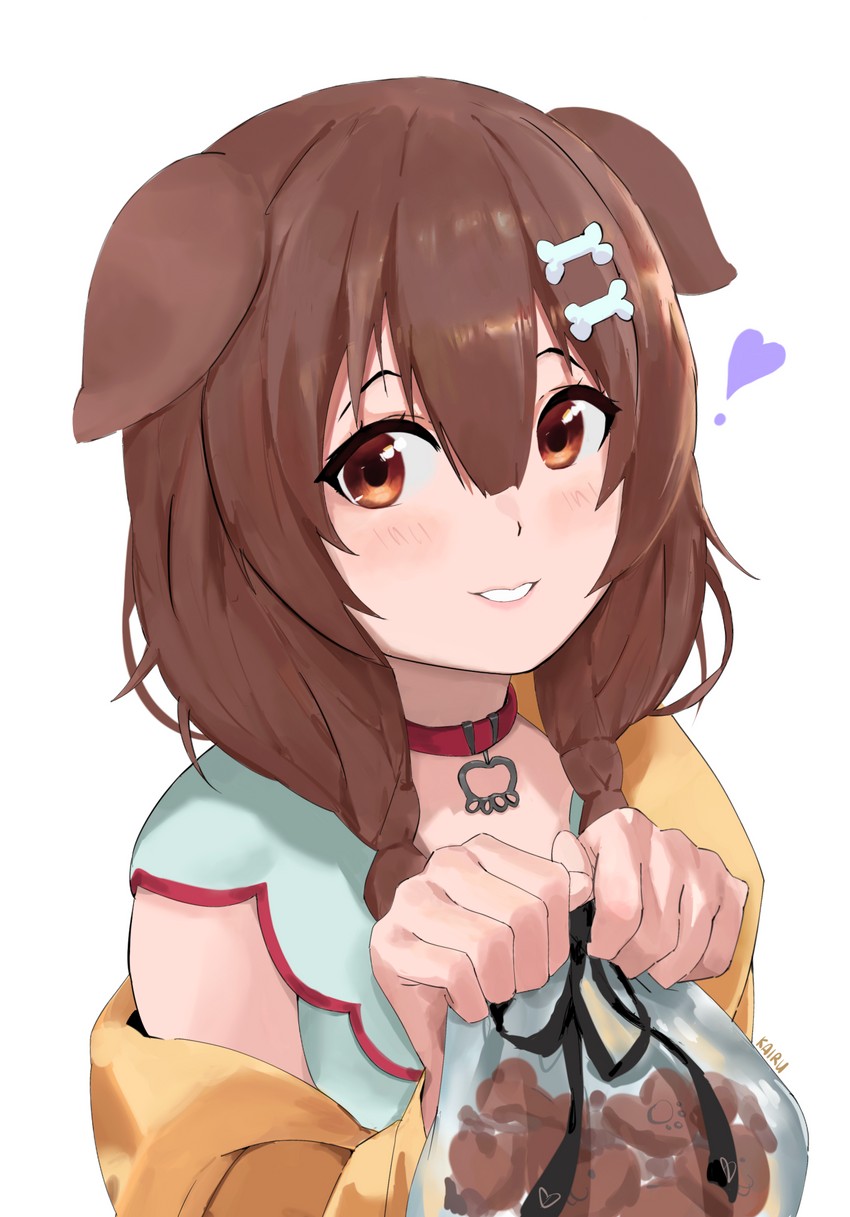 inugami korone, listener, and hoso-inu (hololive) drawn by kairukero