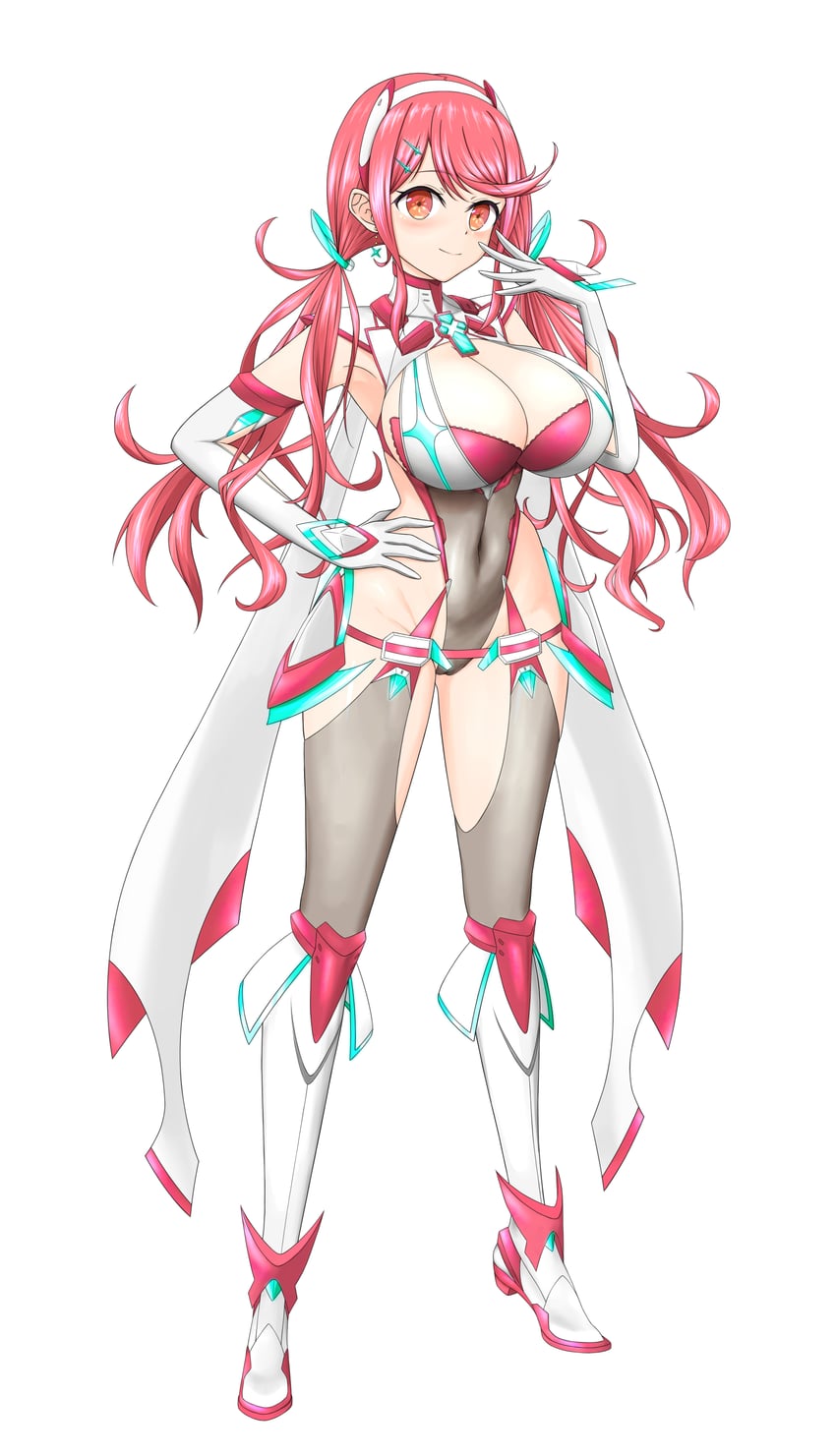pyra (xenoblade chronicles and 1 more) drawn by feichu_keju