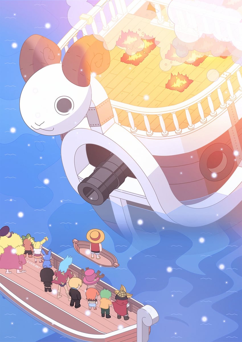 nami, monkey d. luffy, nico robin, roronoa zoro, sanji, and 8 more (one piece) drawn by lv5plant