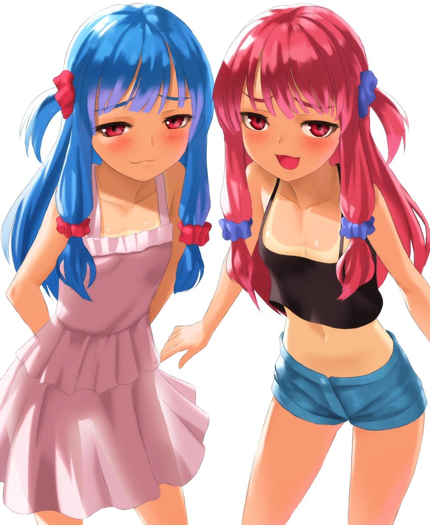 kotonoha akane and kotonoha aoi (voiceroid) drawn by kurione_(zassou)
