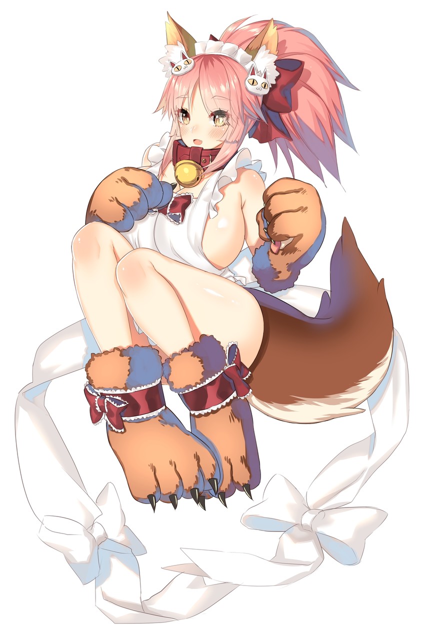 tamamo and tamamo cat (fate and 1 more) drawn by huatu_jiang