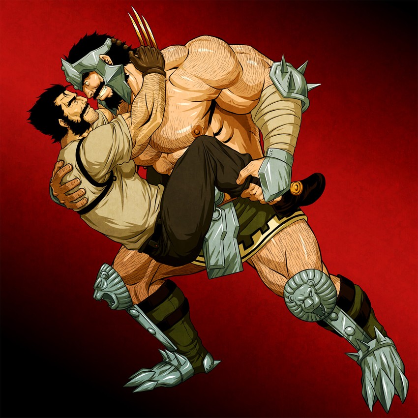 wolverine and hercules (marvel and 1 more) drawn by zelo-lee
