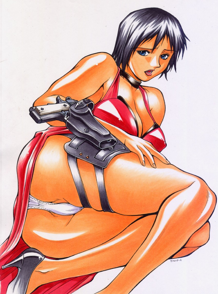 ada wong (resident evil and 1 more) drawn by minyanyako