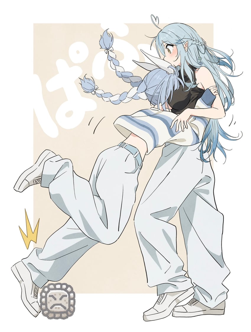 usada pekora, yukihana lamy, and thwimp (hololive and 2 more) drawn by tauyoshi728