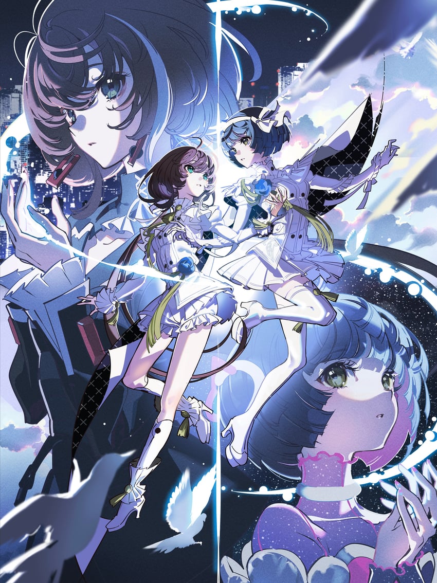 asu and aru (kamitsubaki studio and 1 more) drawn by yoneyama_mai