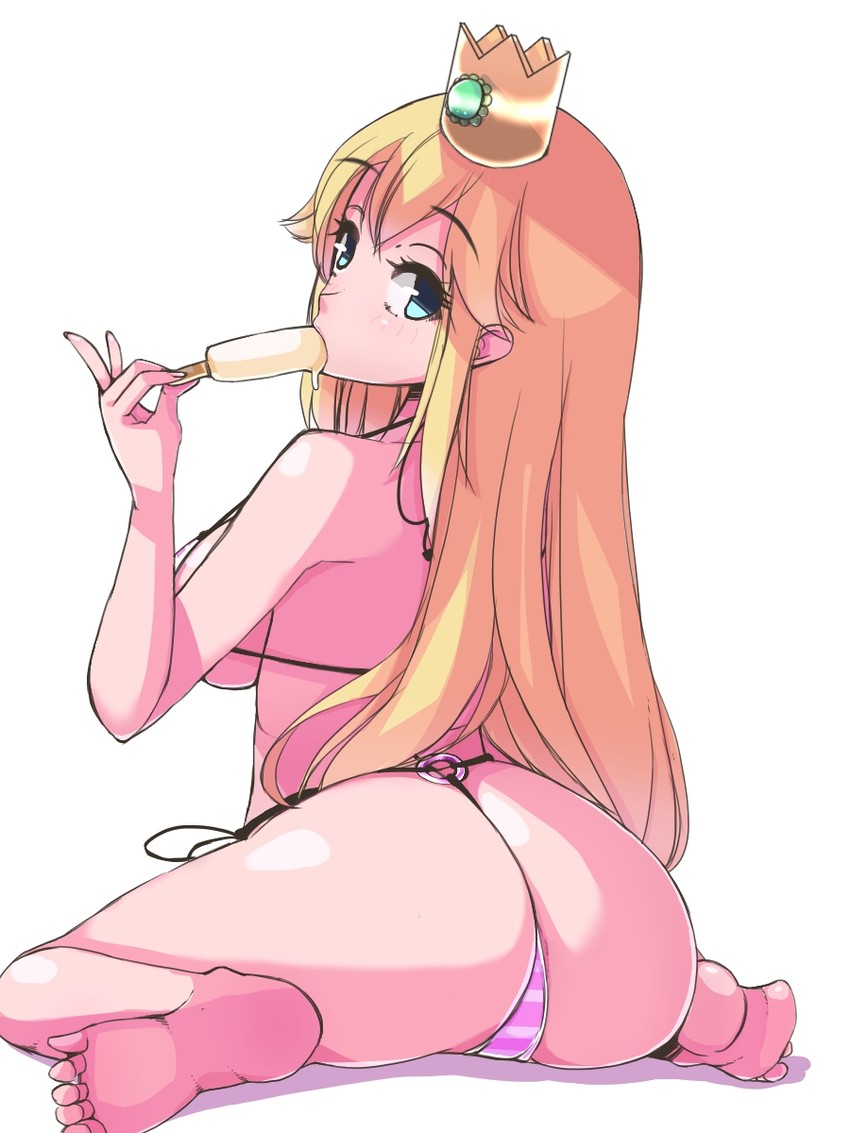 princess peach and princess bitch (mario and 1 more) drawn by mikaponcho