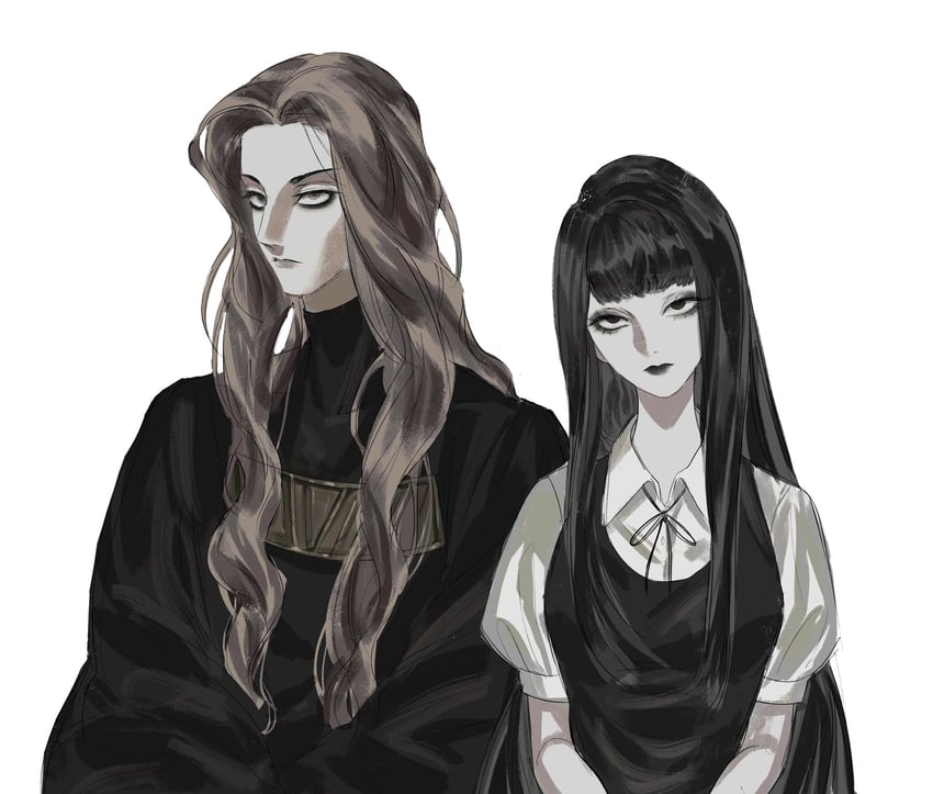 samarie and enki (fear & hunger and 2 more) drawn by nouveaudepart_0