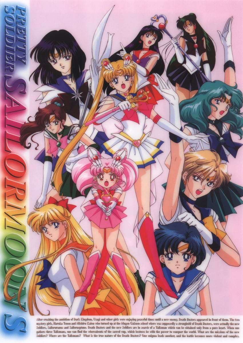 tsukino usagi, sailor moon, mizuno ami, aino minako, hino rei, and 16 more (bishoujo senshi sailor moon and 1 more) drawn by tominaga_mari