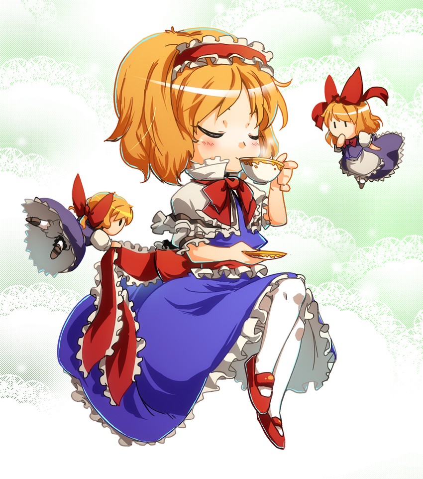 alice margatroid and shanghai doll (touhou) drawn by im_(badmasa)