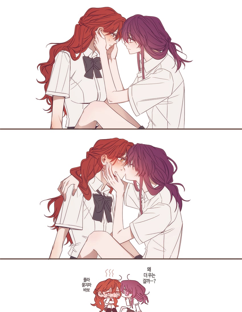 kafka and himeko (honkai and 1 more) drawn by omegiricecake