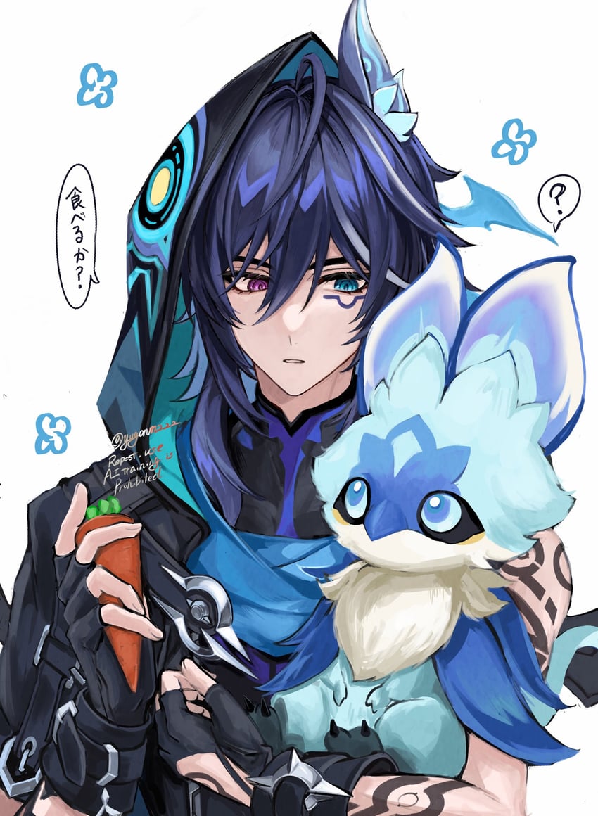 ororon and iktomisaurus (genshin impact) drawn by yugonm222