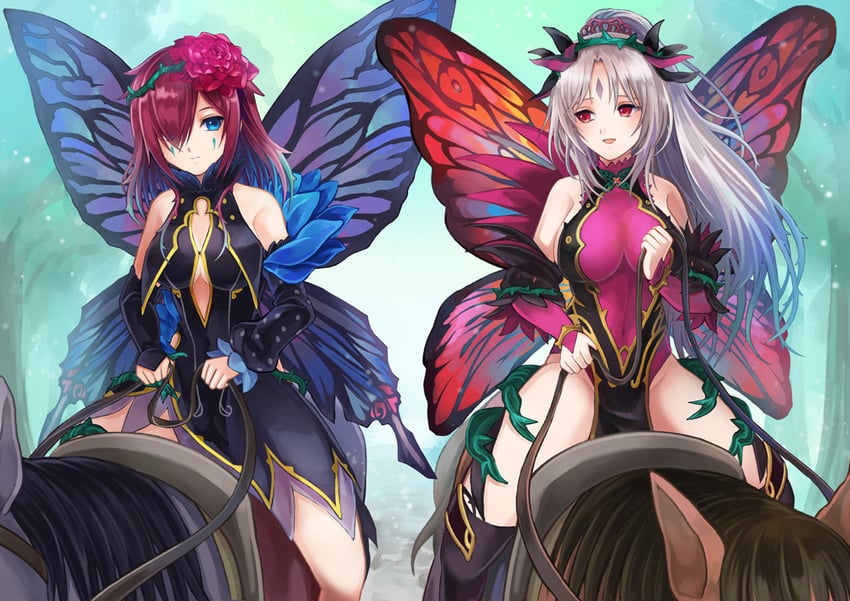 plumeria and triandra (fire emblem and 1 more) drawn by akuru_(akr369akr)