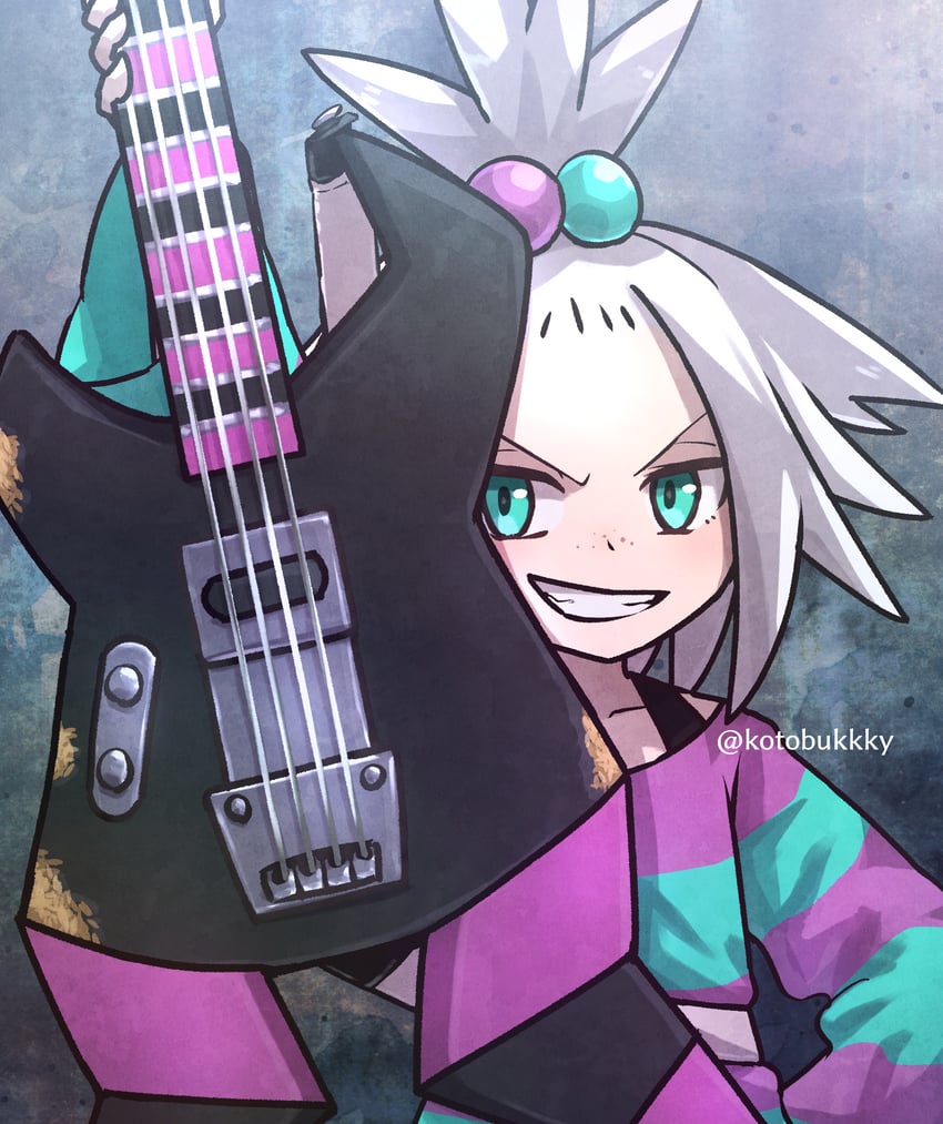 roxie (pokemon and 1 more) drawn by kotobukkii_(yt_lvlv)