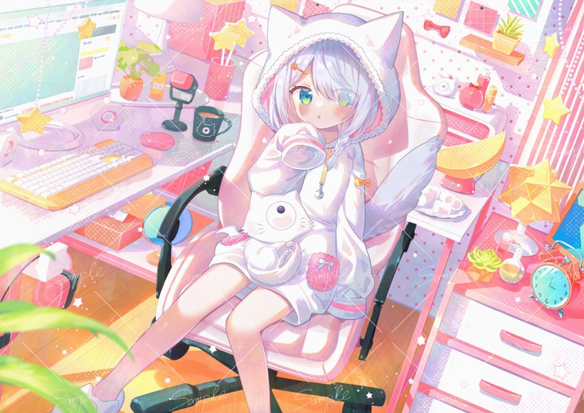 hoshiduki lilly (indie virtual youtuber) drawn by ikari_(aor3507)