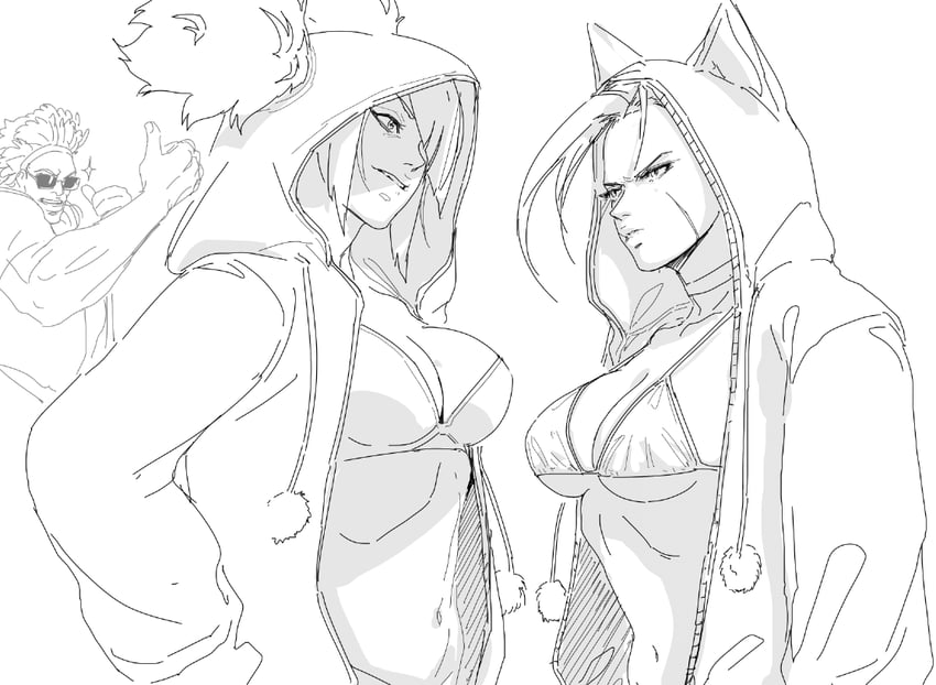 cammy white, han juri, and dee jay (street fighter and 1 more) drawn by argent_moon