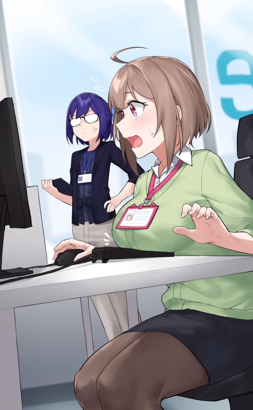 harusaki nodoka and a-chan (hololive and 1 more) drawn by dasdokter