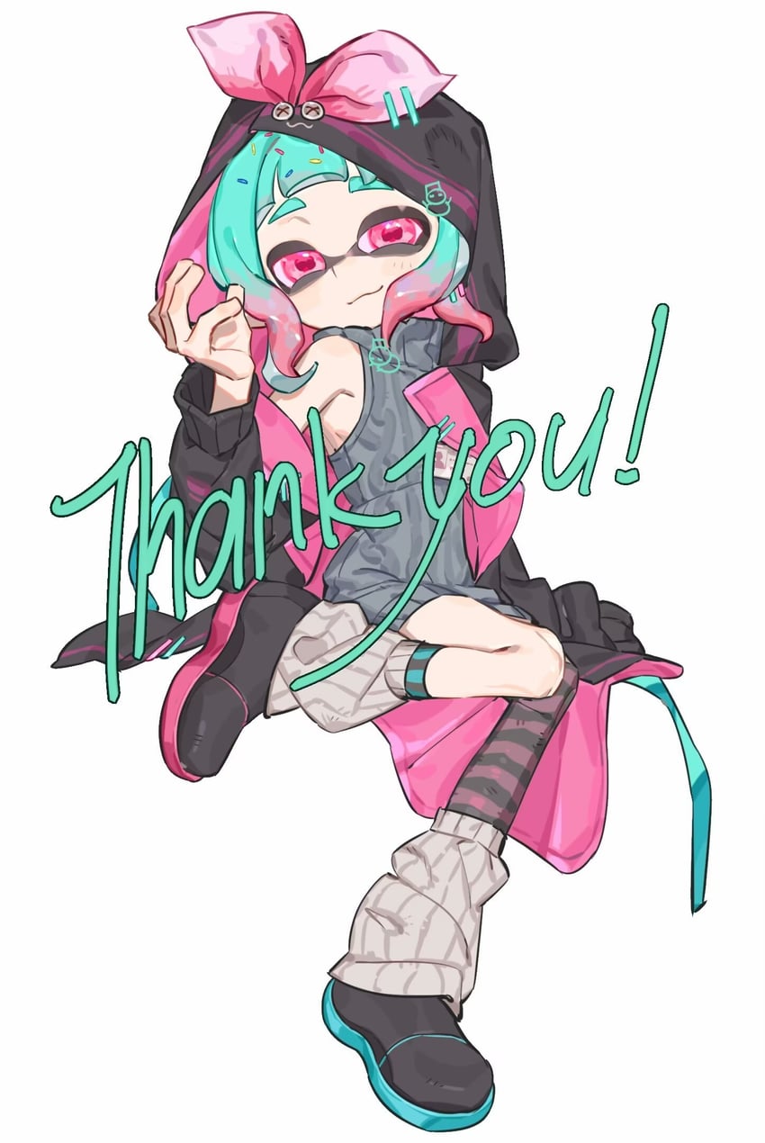 inkling player character and inkling girl (splatoon) drawn by labuchushizmb