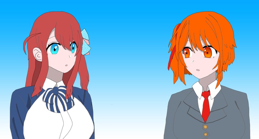 minamoto sakura and stellus keirich (original and 3 more) drawn by jo_shin_ogi