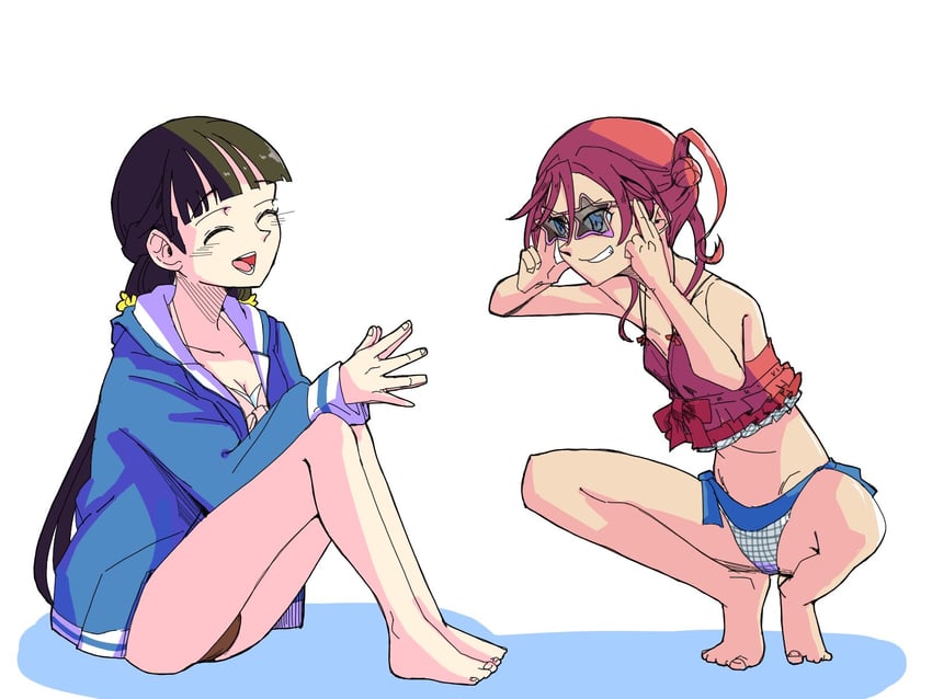yoneme mei and sakurakoji kinako (love live! and 1 more) drawn by mondashi0223