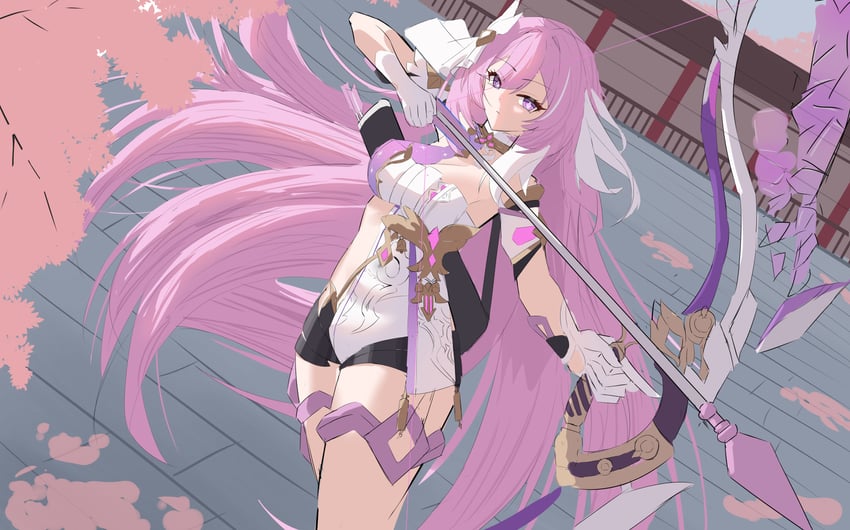 elysia (honkai and 1 more) drawn by evil_king